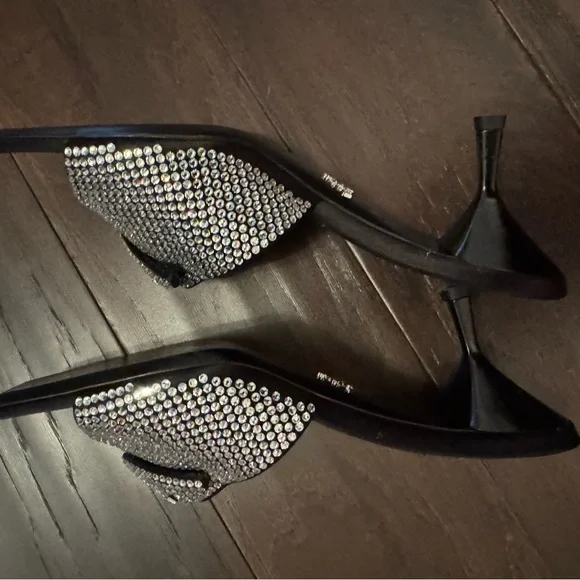 Prada Crystal Embellished open toed mules. - Picture 4 of 11